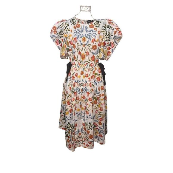 NEW WITH TAGS SHOWSTOPPER BEAUTIFUL JESSIE ZHAO NEW YORK Flower Cotton Midi Dres - Picture 5 of 16